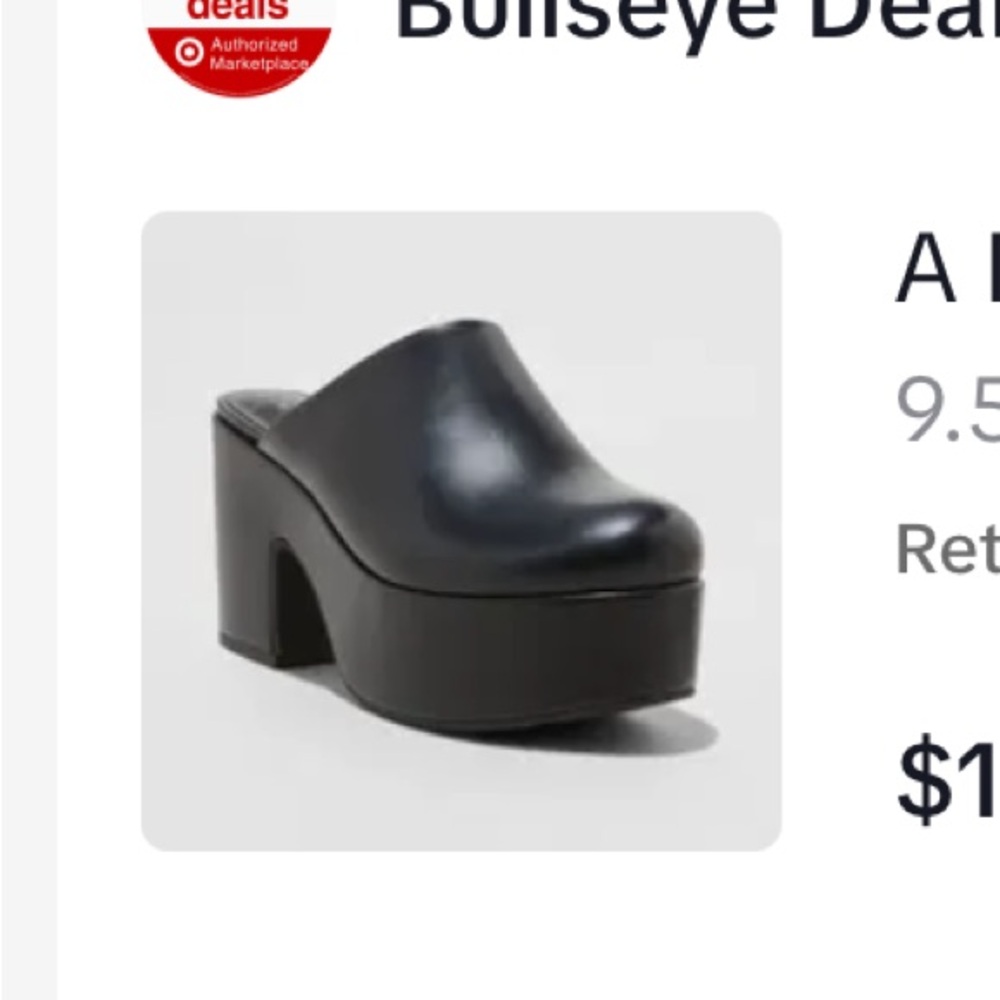 A New Day Women's Black Platform Shoes